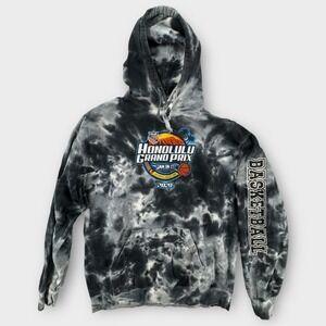 Colortone Hoodie Mens Medium Honolulu Grand Prix Tie Dye Sweatshirt Basketball
